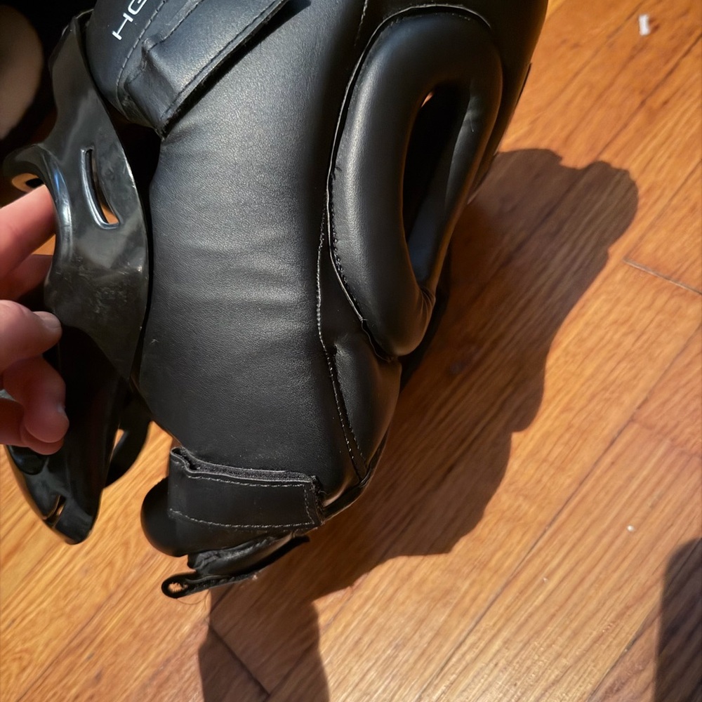 Black RDX boxing headgear w/ guard - Picture 3 of 7
